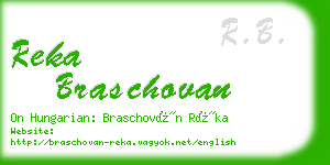 reka braschovan business card